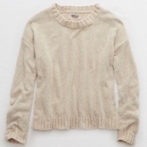 Aerie Chenille crop sweater